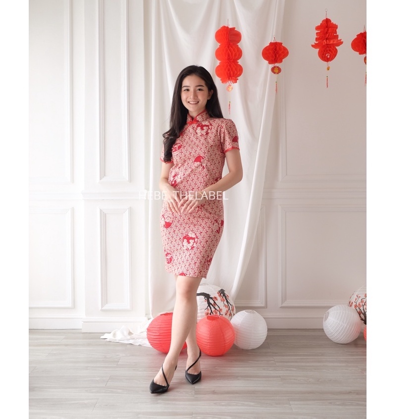 Seo-Yoon Batik Cheongsam Chinese New Year - Pakaian Wanita
