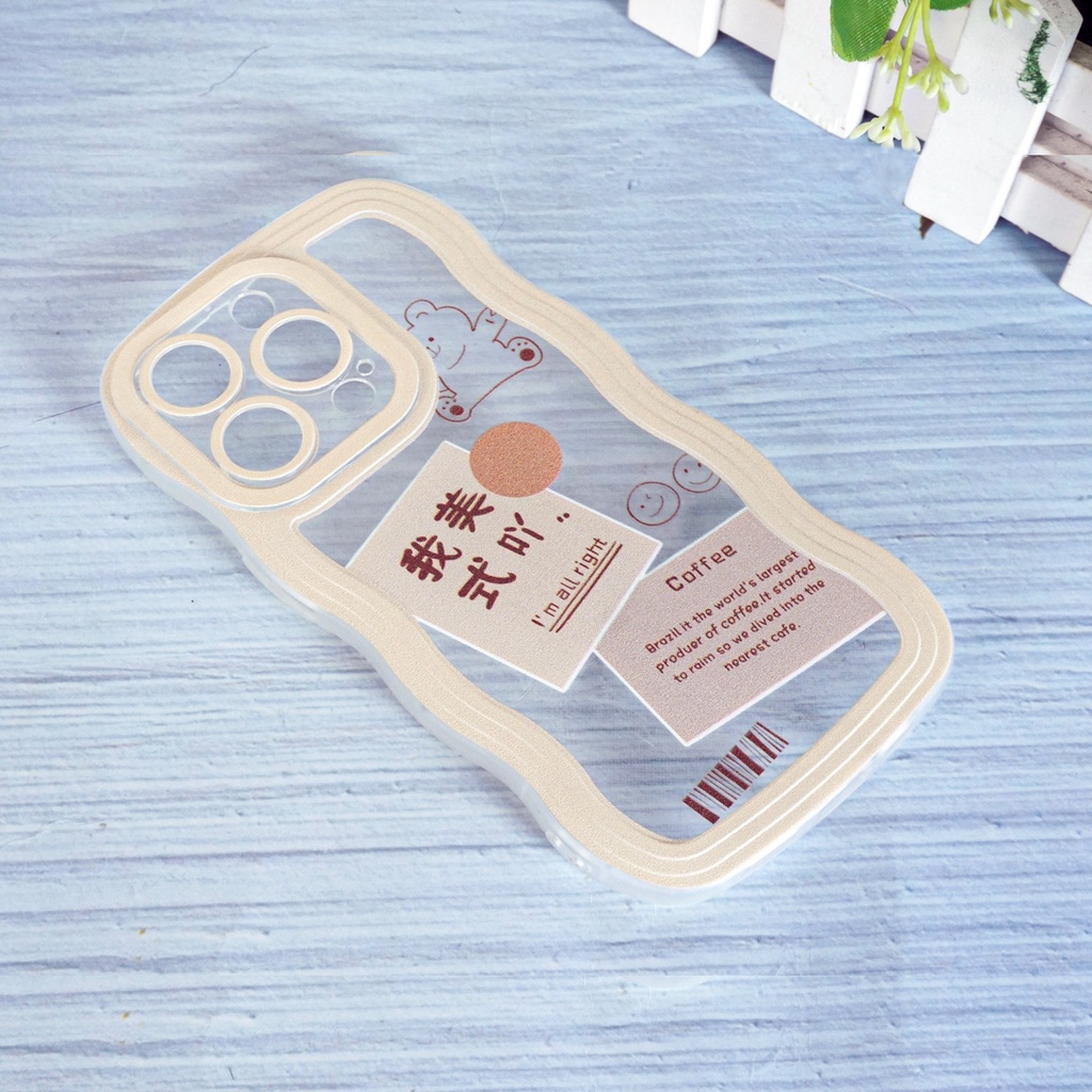 Casing iPhone 11 Pro Max 6.5 2019 | 12 6.1 | 12 Pro 6.1 | 12 Pro Max 6.7 | 13 6.1 Soft Case Motif Kartun 3D Transparant