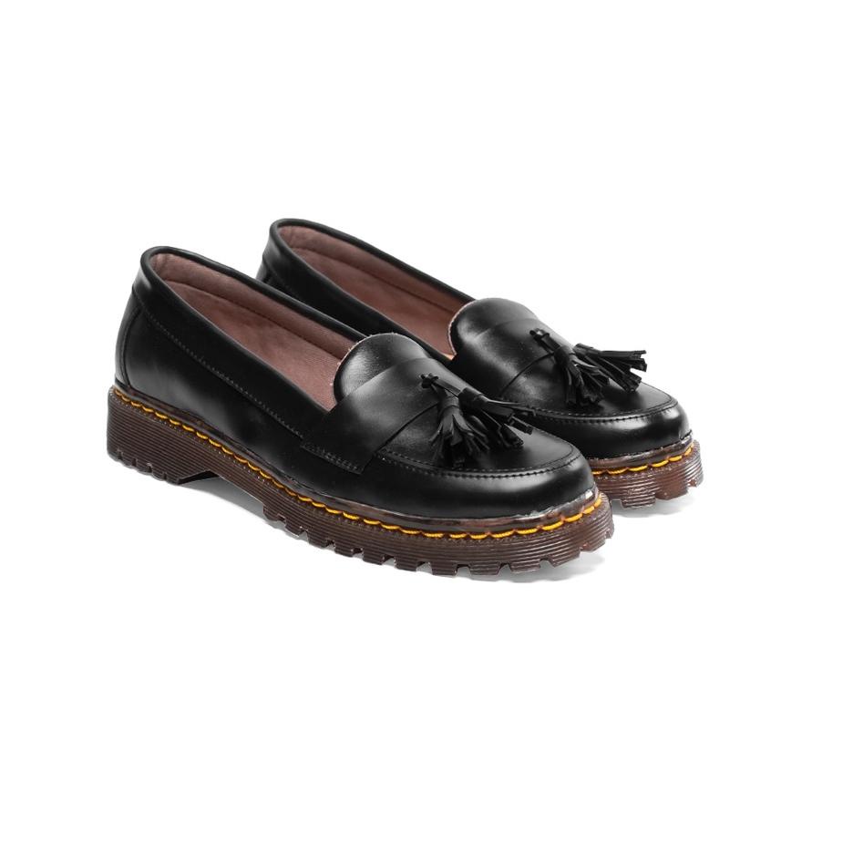 Harga Termurah Ellesis Sepatu Flat Wanita Loafer Docmart - Arme Series