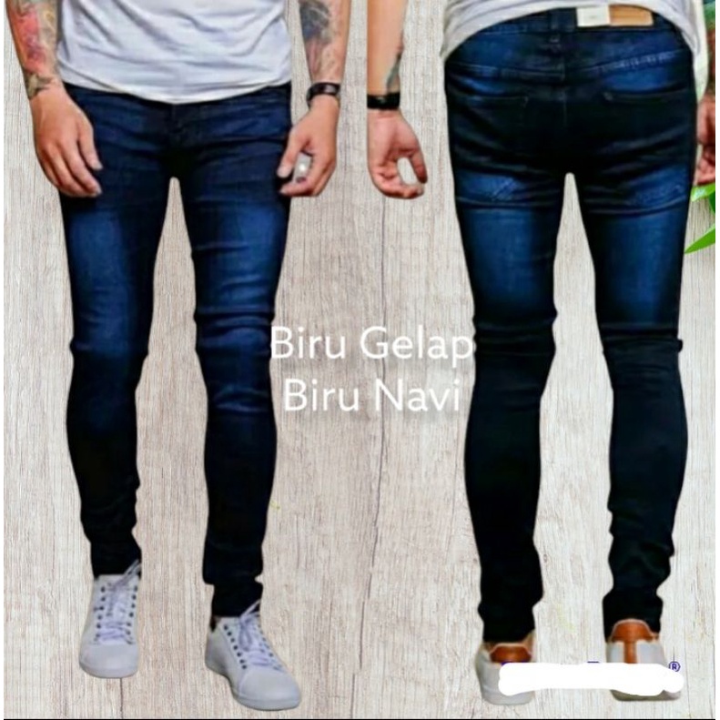 Celana jeans pensil pria jumbo/celana panjang Hitam/celana pensil pria/celana panjang jumbo/celana jeans  big size