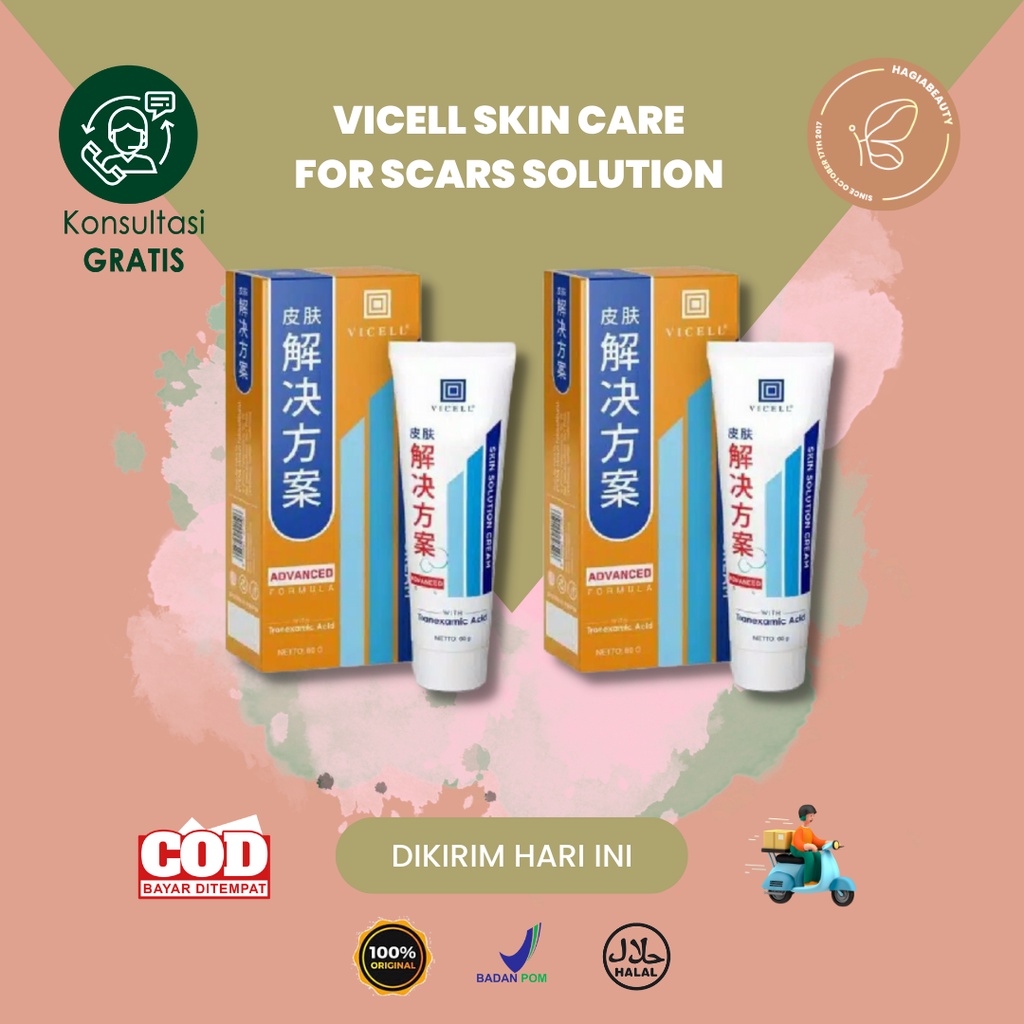 Jual BISA COD VICELL SKIN CARE FOR SCARS SOLUTION PENGHILANG LUKA Shopee Indonesia