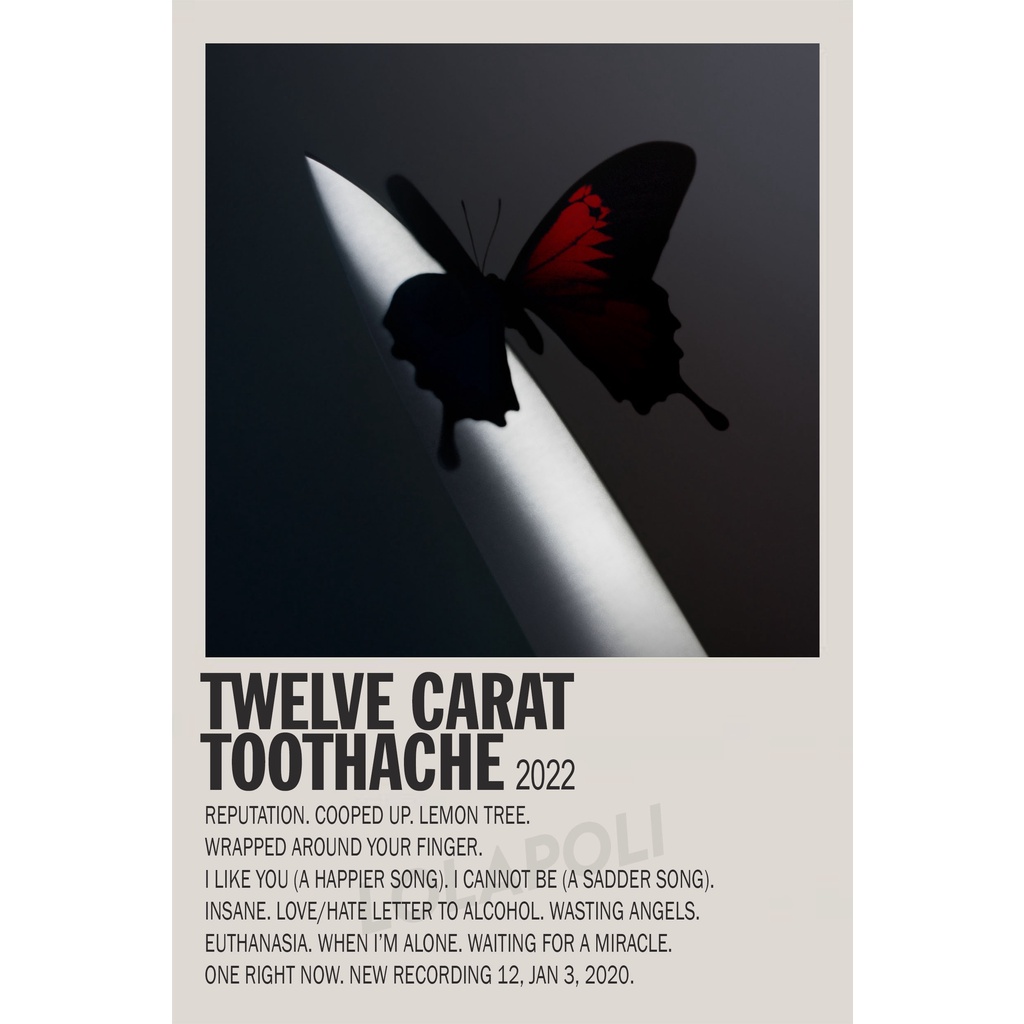 Poster Cover Album Twelve Carat Toothache - Post Malone