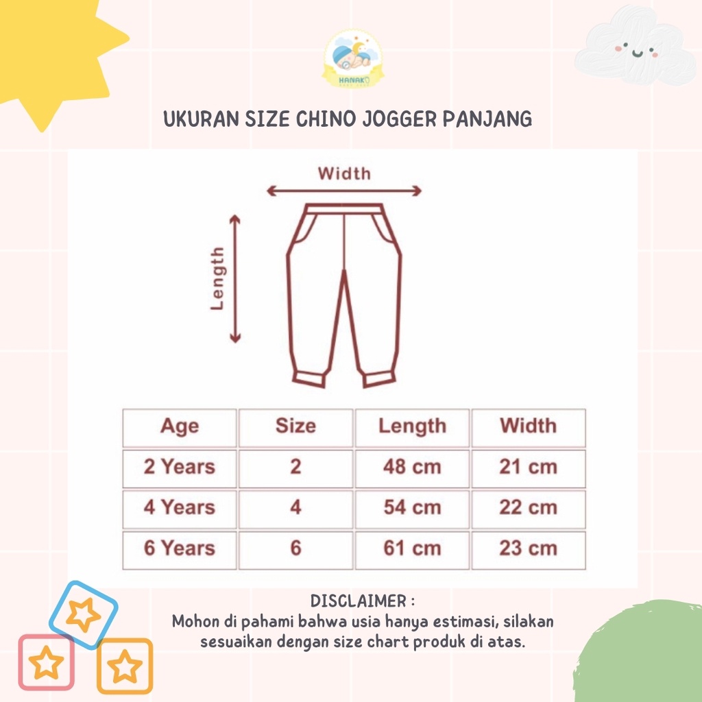 HNK celana jogger panjang anak | CHINO JOGGER PANJANG