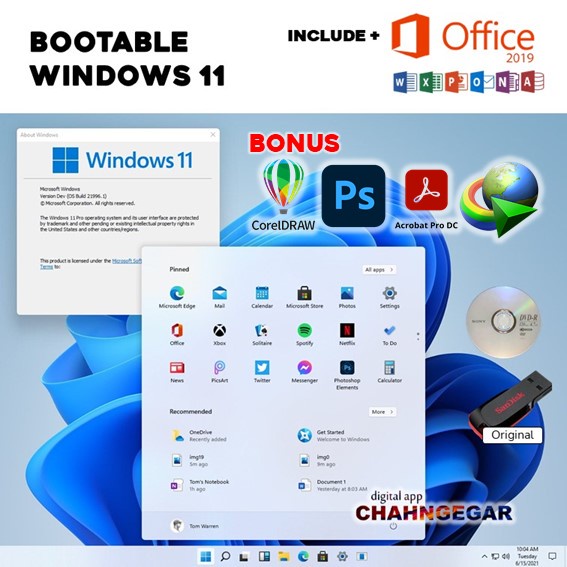 Flashdisk 16 Gb Bootable Bonus Corel Draw 2022 PDF Editor 0ffiicee IDM