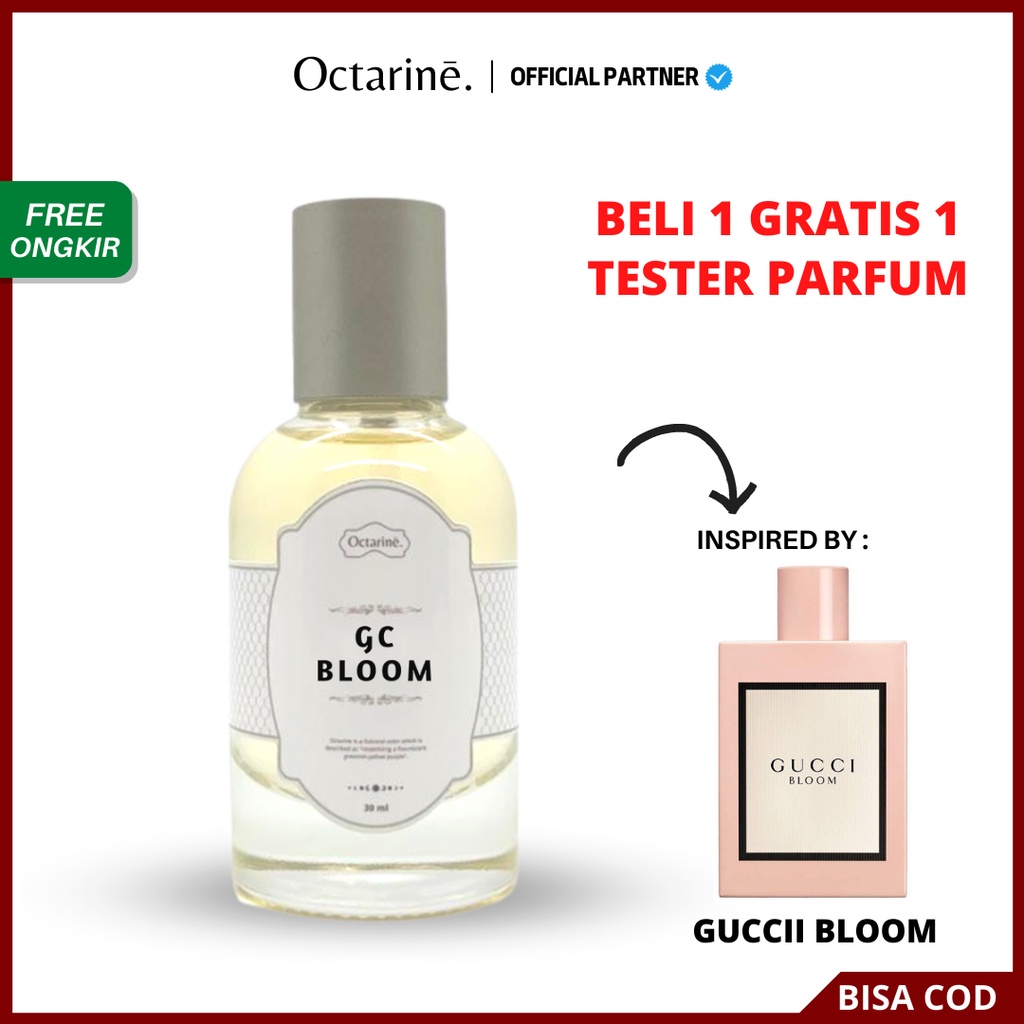 Parfum Wanita Tahan Lama Aroma Segar, Floral by Octarine - Inspired by Gucci Bloom | Parfume Farfum Perfume Minyak Wangi Cewek Cowok Murah Original