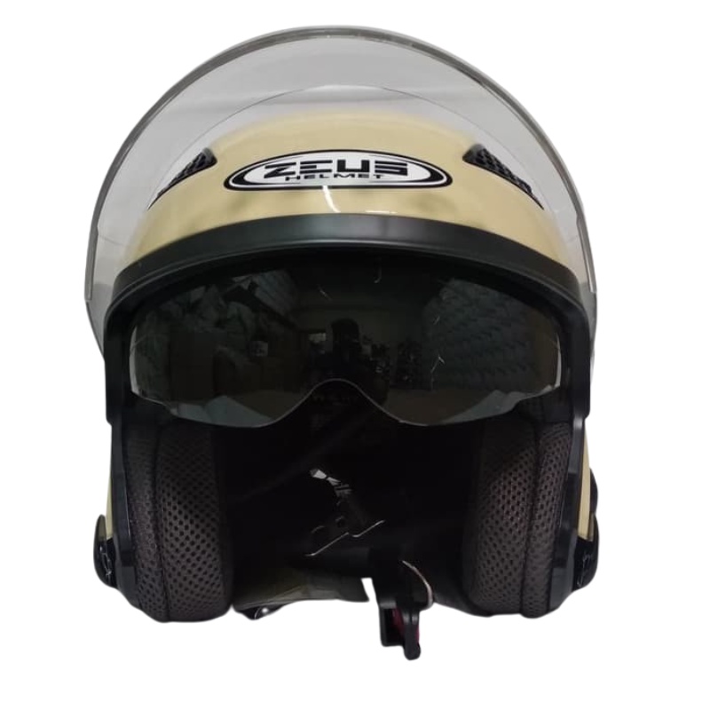 Helm Zeus ZS611 Solid Ivory Glossy | Zeus ZS 611 Double Visor