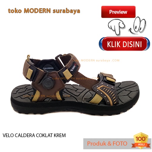 Sandal pria casual sandal gunung slide embos VELO CALDERA