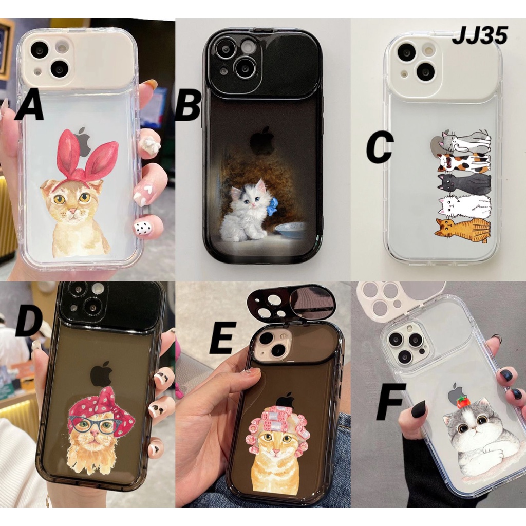 Casing Case Cermin pelindung Kamera JJ35 for Iphone 7+ 8+ X Xs Xr Max 11 12 13 14 Pro Max 14+ Plus 14Plus