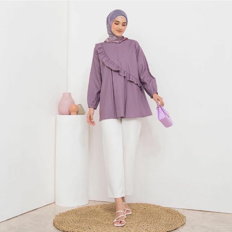 ARUNA TOP || Kemeja Blouse Aps.Clo