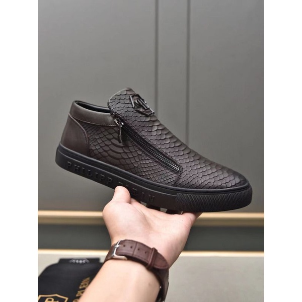 sepatu philipp plein cowok sepatu sneaker pp pria slip on mirror p1shoes