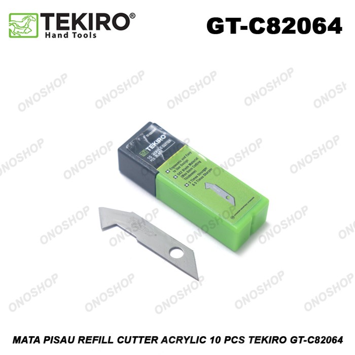 

Mata Pisau Refill Cutter Acrylic 10 Pcs Tekiro GT-C82064 onosh00 Segera Dapatkan