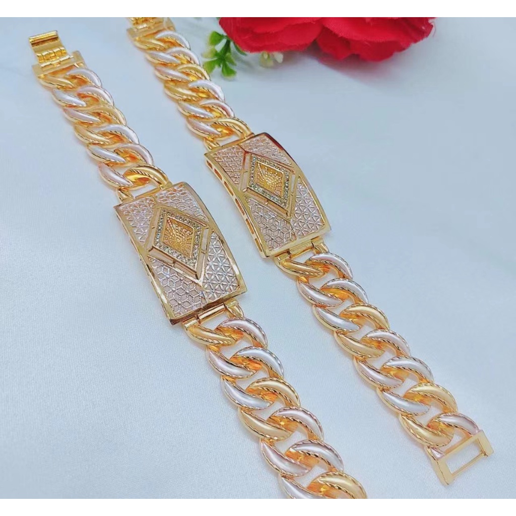 Gelang Xuping Permata Rantai Kombinasi Perhiasan Wanita P07