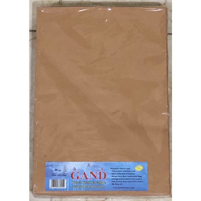 

✨NEW✨ - Amplop Coklat Seal / Lem Folio (F4) Gand