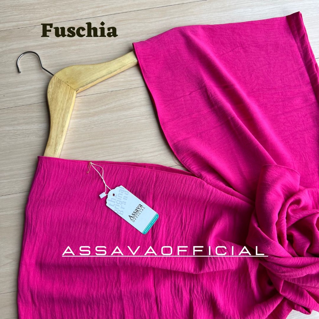 NAGITA LONG SQUARE TOP ATASAN BLOUSE WANITA AIRFLOW CRINKLE ANTI KUSUT