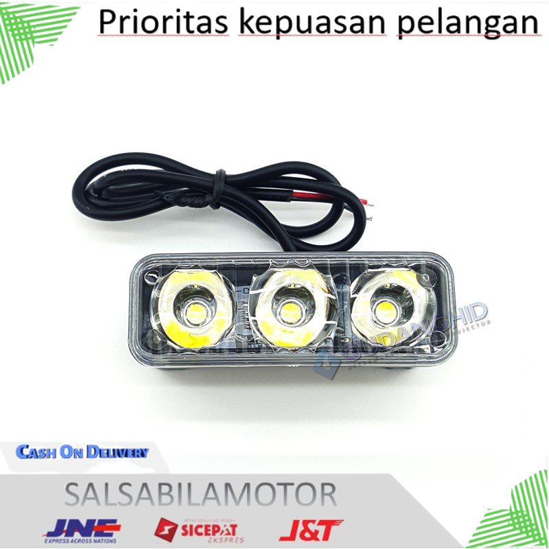 lampu sorot tembak 3 mata  tembus kabut