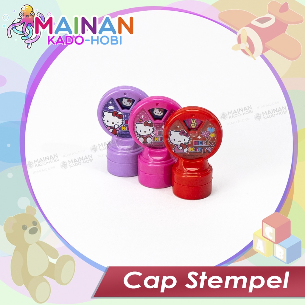 MAINAN STATIONERY ALAT TULIS ANAK SEKOLAH CAP STEMPEL KARAKTER LUCU