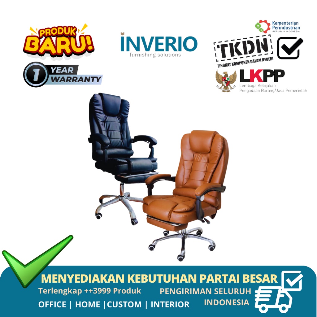 INVERIO - Kursi Kantor / Kursi Kerja / Kursi Perusahaan / Kode i6515