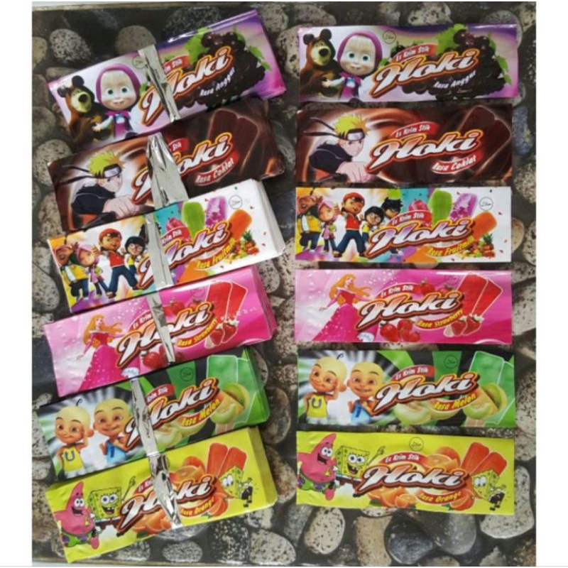

Bungkus Kemasan Plastik Es Krim Es Loli / Es Stik HOKII