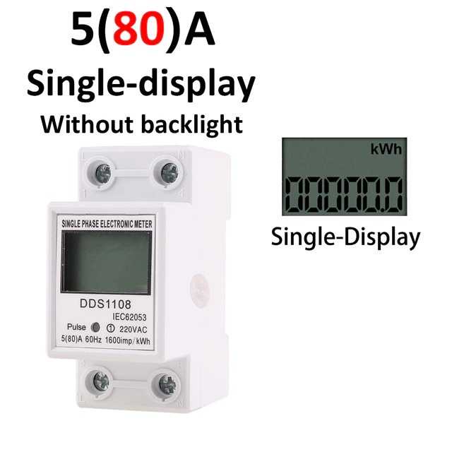 (BAYAR DITEMPAT) DIANQI Meteran Listrik Digital Din Rail Voltmeter Single-Phase 220 V - DDS1108