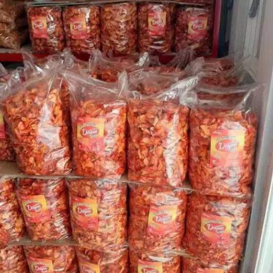 

limited Edition✔️TERMURAH 1 Kg KRIPIK SINGKONG BALADO PEDAS Snack KRISIS|SQ3