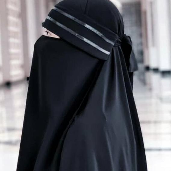 ゆ Niqab poni stip. Cadar Niqab poni list . Niqab bandana poni. Cadar sifon ❆