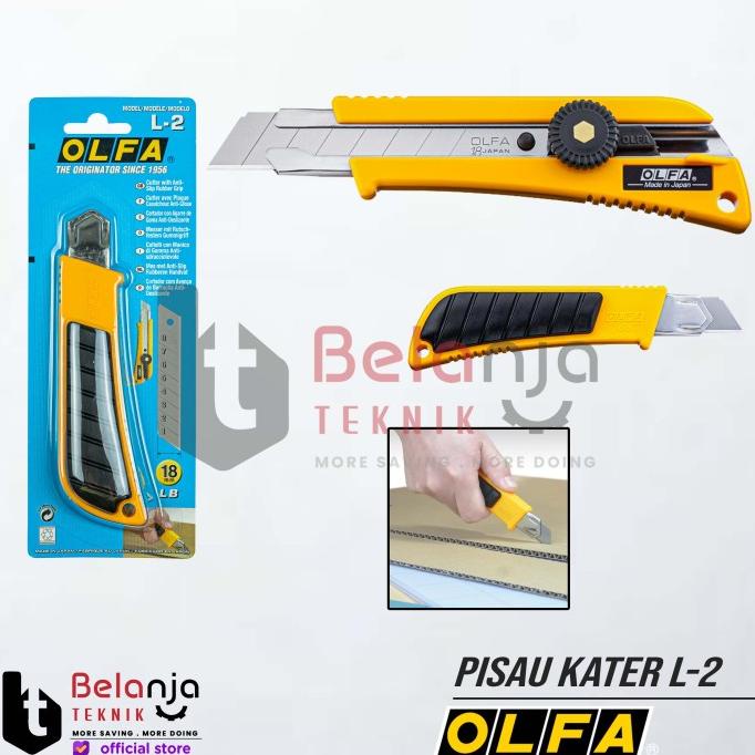 

Olfa Snap-Off Blade Cutter 18 MM L-2 Pisau Kater Potong 18MM ABS L2 belanjate77