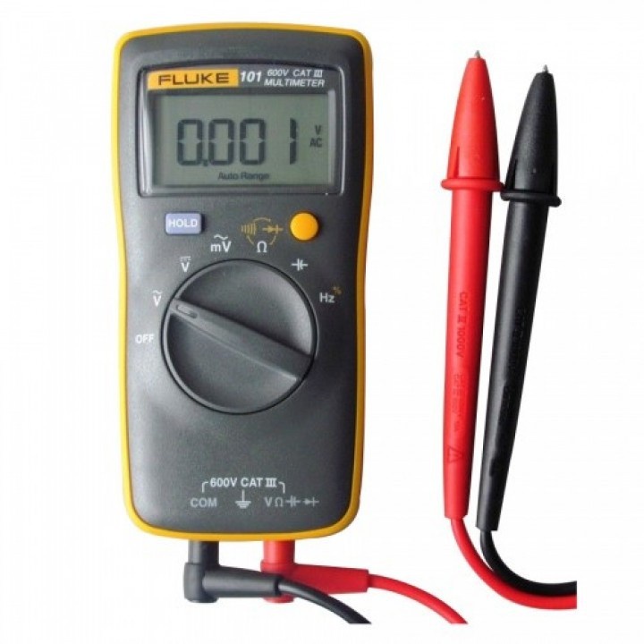 FLUKE 101 - Basic Digital Portable Pocket Multimeter with LCD Display