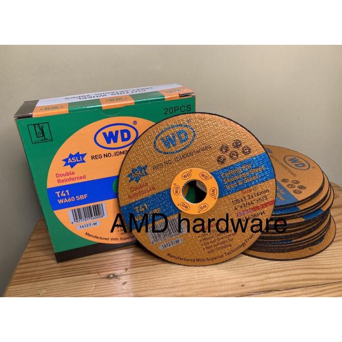 Mata Batu Potong Stainless Besi 4" Cutting Wheel Inox NLG WD Original amd-hhhhh Juara