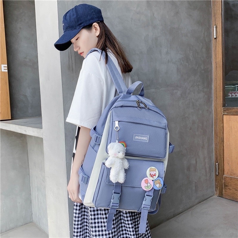 Tas anak perempuan 4in 1 tas korea fashion tas ransel anak