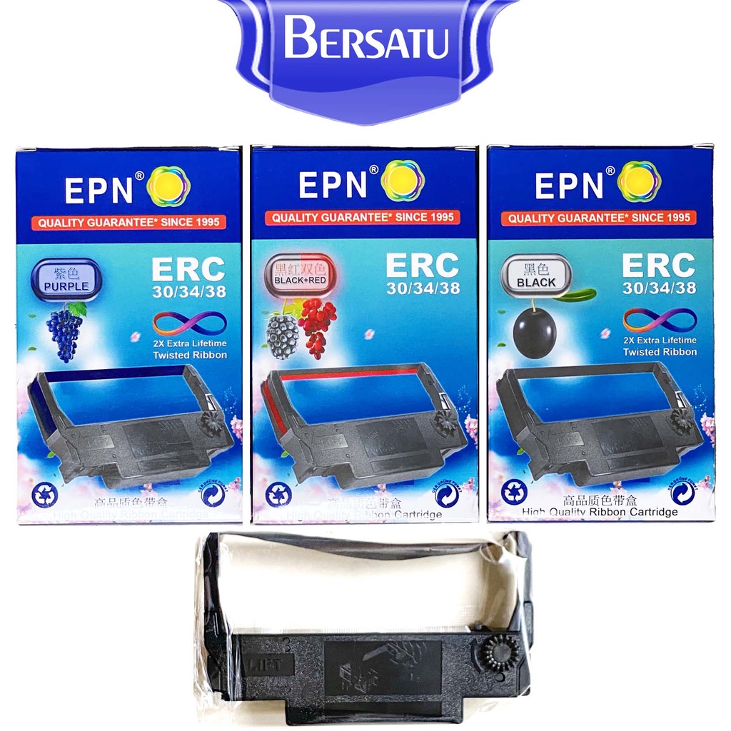 Pita ERC 38 Fullmark / EPN Printer Kasir ERC38 Epson Ribbon utk TM-U 200 / 210 / 220 / 230 / 300 / 325 / 370 / 375
