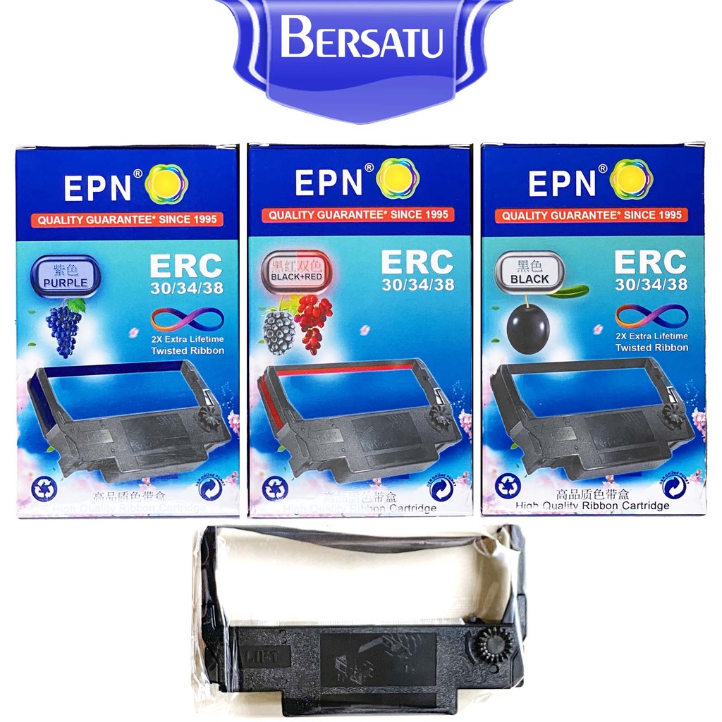 Pita ERC 38 Fullmark / EPN Printer Kasir Epson Ribbon utk TM-U 200 / 210 / 220 / 230 / 300 / 325 / 370 / 375