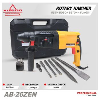 TERKINI!! MESIN HAMMER BOBOK BETON BOR HAMMER DEMOLITION ROTARY HAMMER 26mm 3 MODE murah original bor bobok beton tembok aspal