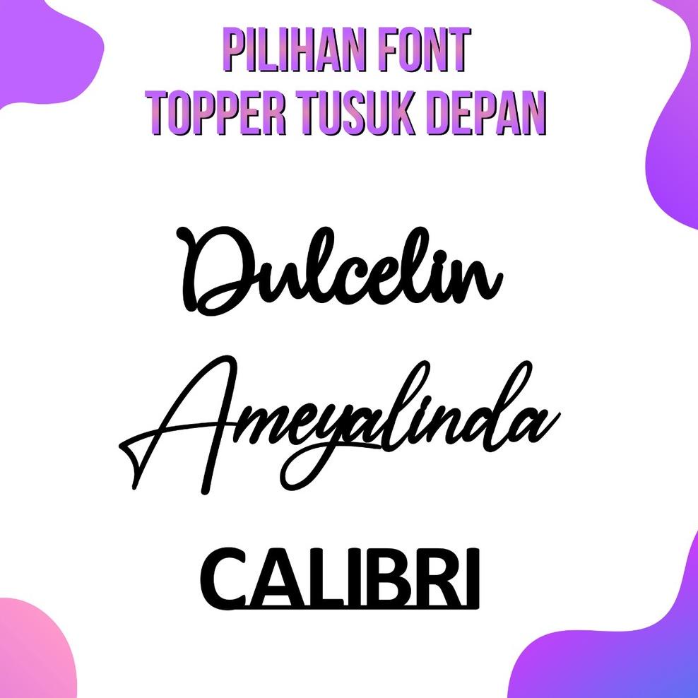 

[Y-A5A »] Topper Cake Custom Nama/Tusuk Depan/Topper Cake Akrilik/Topper Kue/Topper Happy Birthday-bisa cod