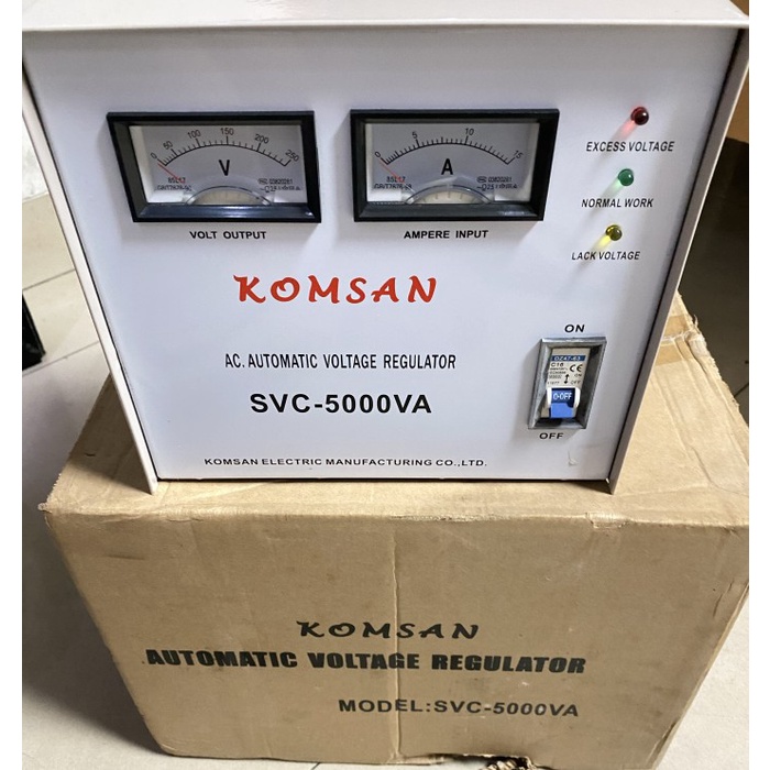 Komp Stabilizer Stavolt Stabiliser Komsan Listrik Svc 5000 W / 5000N