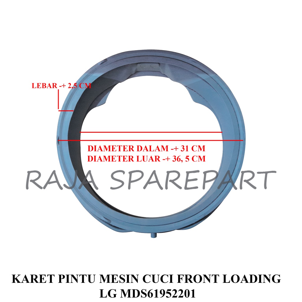 KARET PINTU MESIN CUCI FRONT LOADING LG MDS61952201