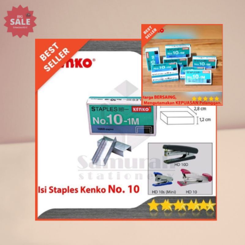 

ISI STAPLES NO. 10 / REFILL STAPLES NO 10 / ISI STEPLER KECIL HD 10(ORIGINAL PRODUK)