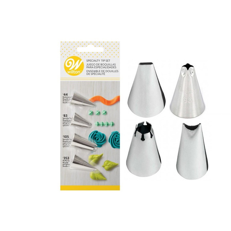 Wilton Tip Set 44, 83, 105, 353, Wilton Specialty Tip Set, Spluit Merk Wilton