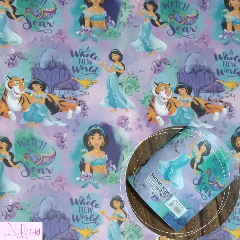 

Kertas Kado Sansan Wawa Motif Kids Princess Jasmine Biru / Bungkus / Kado / Wrapping Paper