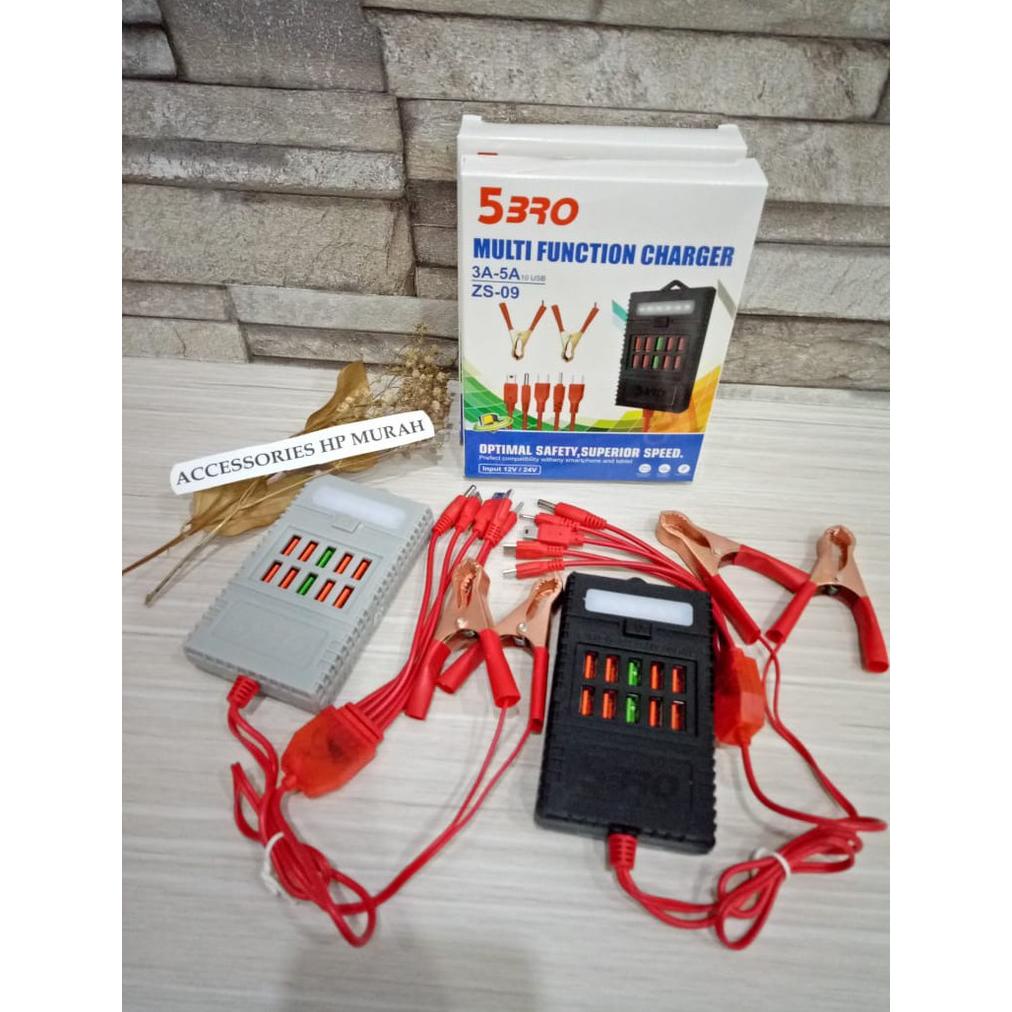 CHARGER AKI 5 BRO 10 USB + LED