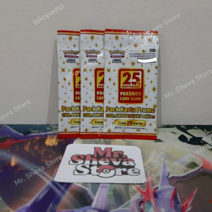 Kartu Booster Promo Pack 25Th Pokemon Anniversary Indonesia