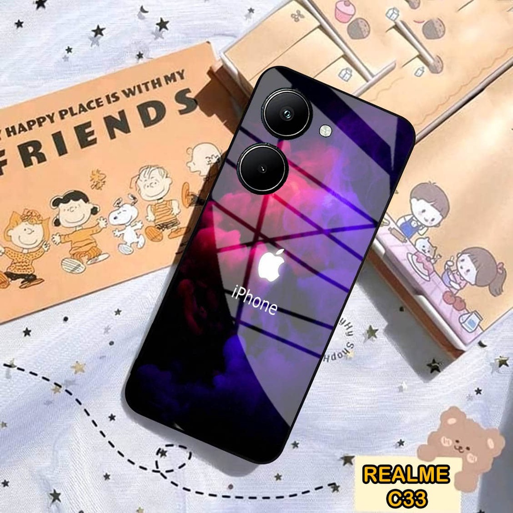 Softcase Glass Kaca REALME C33 - Case Handphone REALME C33 [T49]