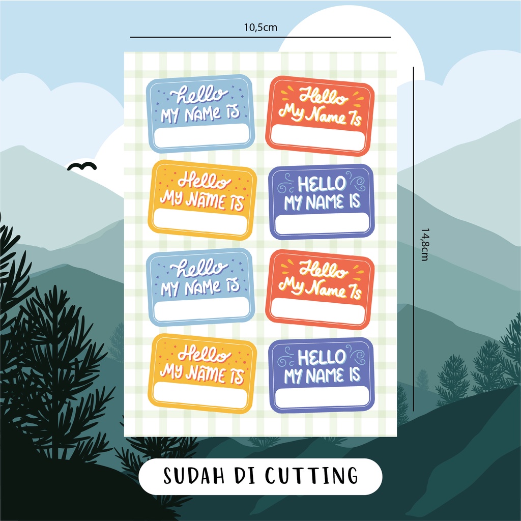 

Stiker Nama / Stiker deco / Stiker anak / Stiker Journal / Stiker Jurnal cutting