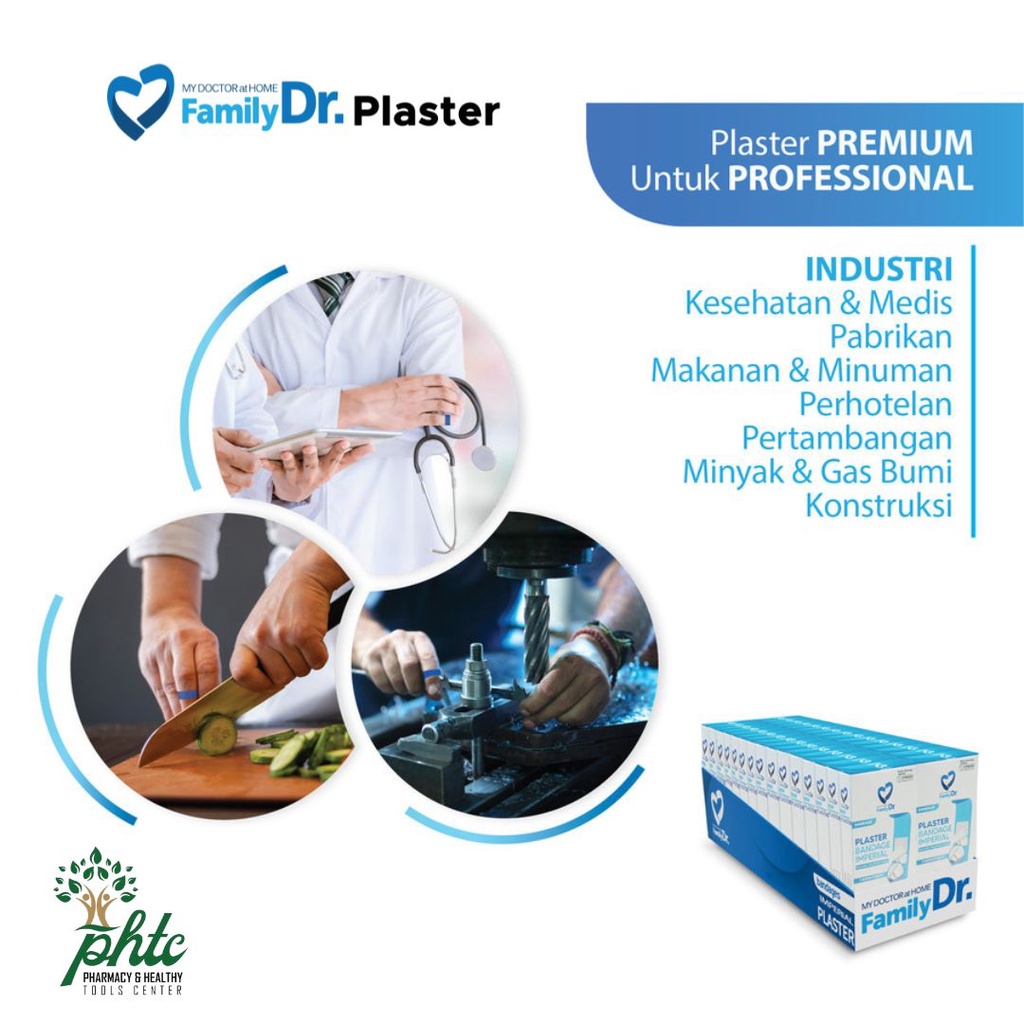 FamilyDR Plaster Bandage 73mm x 18mm isi 10 l Plester Penutup Luka Family Dr