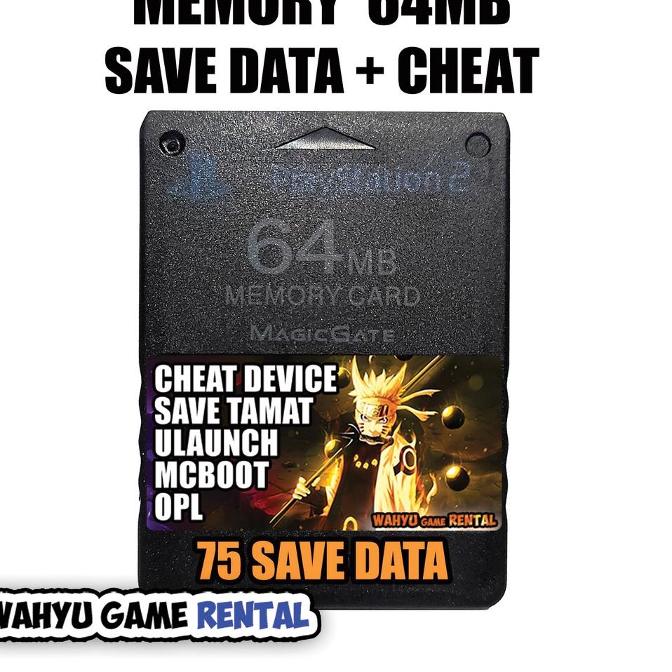 Paling Diminati Memory Card PS2 64MB Save Tamat + Cheat Device