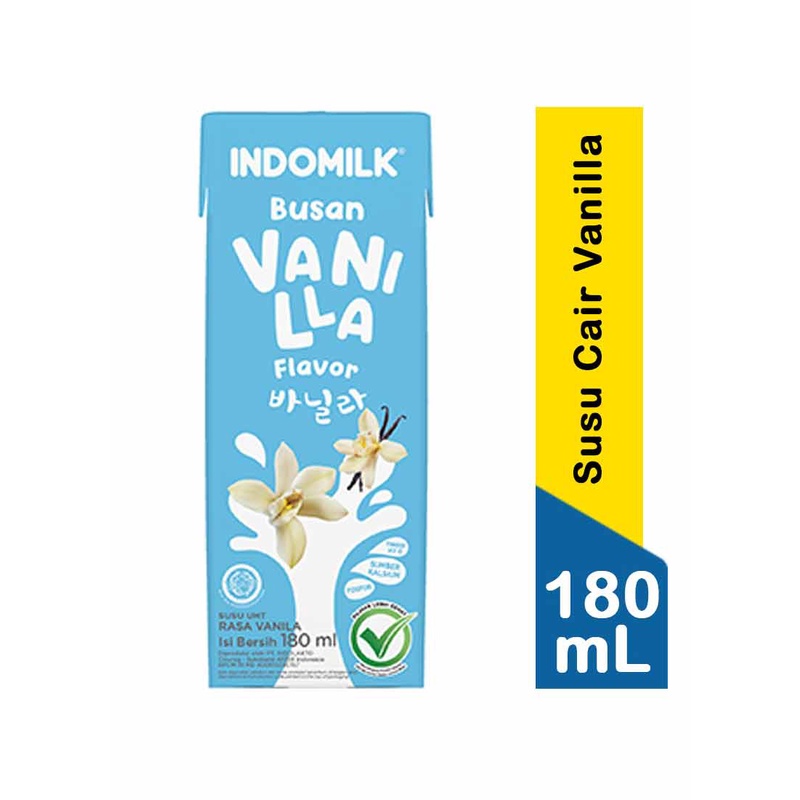 

Indomilk Susu Cair UHT Vanilla 180 ml