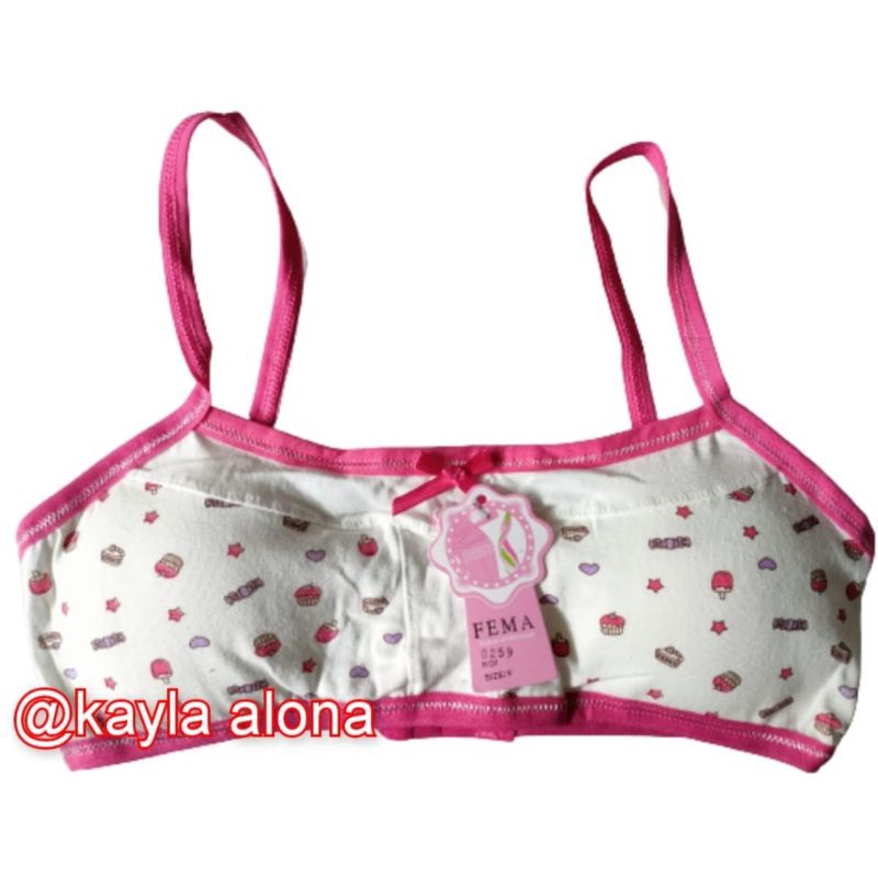 MINISET ANAK MOTIF TALI SATU &quot; FEMA &quot; ( Ada BUSA &amp; Pengait di Belakang )