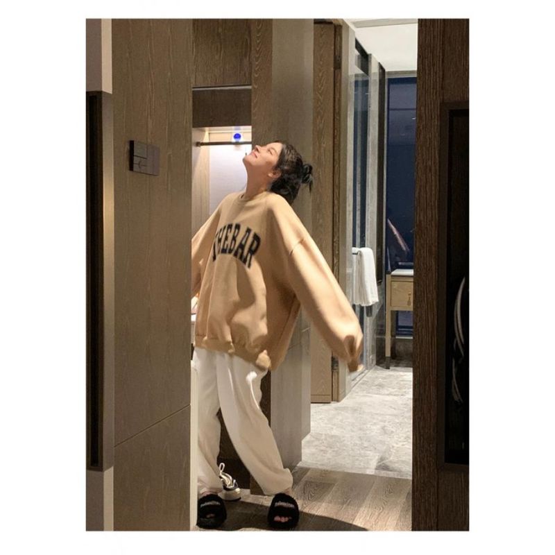 Sweater Oversized Korean Style (S - 6XL) Crewneck THE BAR Harajuku Street Style Hop Hop BIG Size Jumbo Unisex S M L XXL XXXL 4XL 5XL 6XL Benhur Blue Elektrik Mocca Coksu Ulzzang Jaket Jumbo Sweatshirt Harajuku