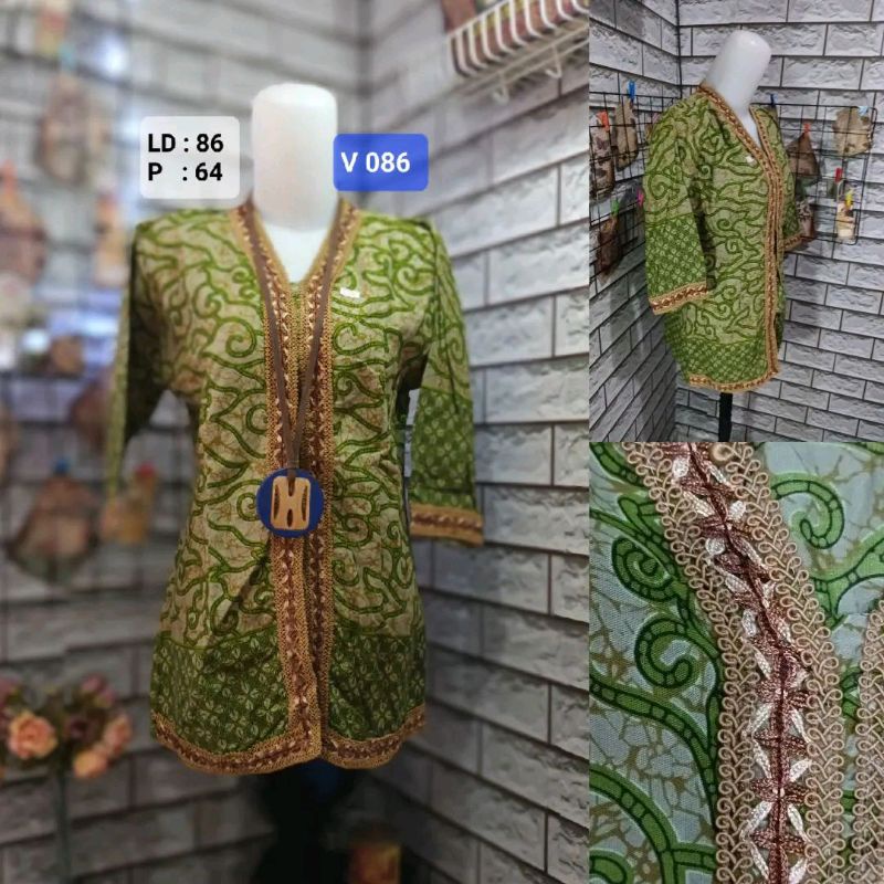 blouse batik wanita V 086