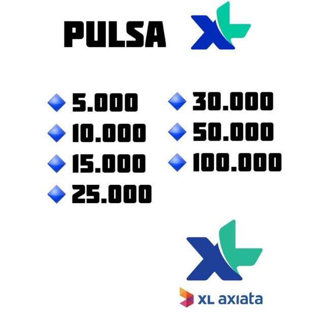 TERMURAH PULSA XL 50000 100000 50ribu 100ribu