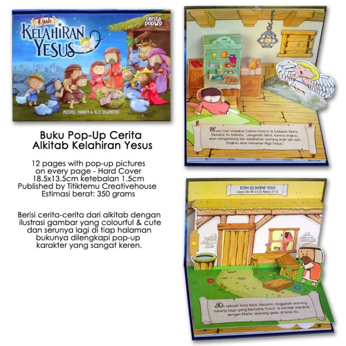 BUKU POP-UP CERITA ALKITAB KELAHIRAN YESUS